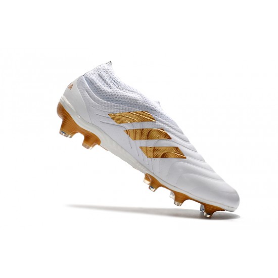 Kopačky Adidas Copa 19 FG Bezcenný Bílý Zlatý 