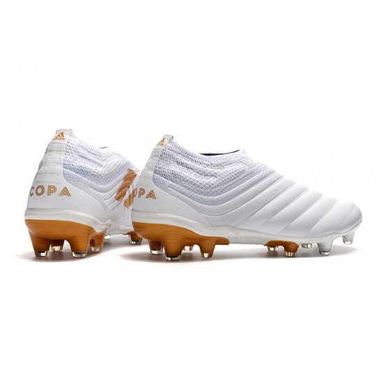 Kopačky Adidas Copa 19 FG Bezcenný Bílý Zlatý 