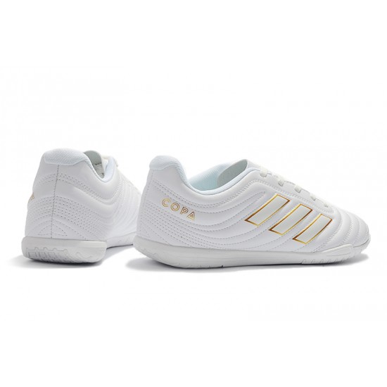 Kopačky Adidas Copa 19.4 IC Bílý Zlatý 