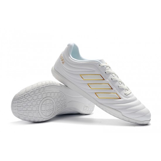 Kopačky Adidas Copa 19.4 IC Bílý Zlatý 