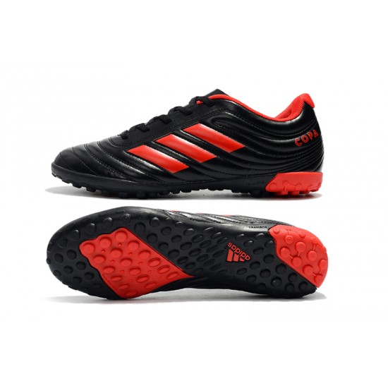 Kopačky Adidas Copa 19.4 TF Leather Černá Červené 