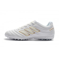 Kopačky Adidas Copa 19.4 TF Bílý Zlatý 