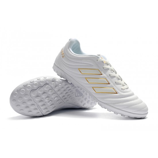 Kopačky Adidas Copa 19.4 TF Bílý Zlatý 