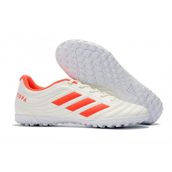 Kopačky Adidas Copa 19.4 TF Bílý oranžový 