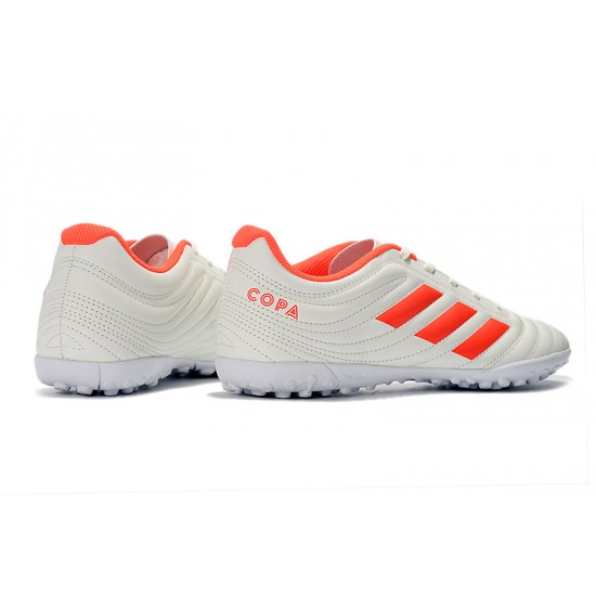 Kopačky Adidas Copa 19.4 TF Bílý oranžový 