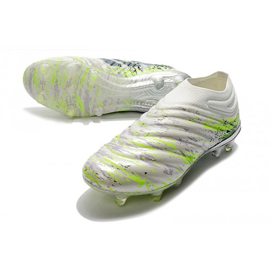 Kopačky Adidas Copa 20+ FG Bílý Volt Zelená Černá