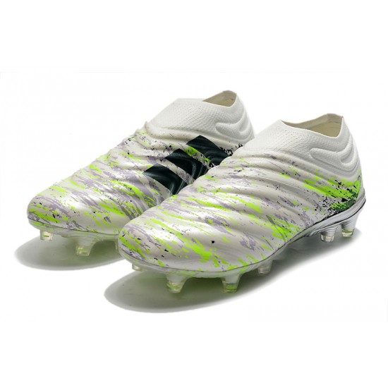 Kopačky Adidas Copa 20+ FG Bílý Volt Zelená Černá