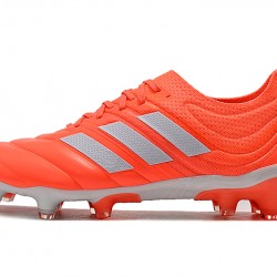 Kopačky Adidas Copa 20.1 FG Knitting oranžový Stříbrný 