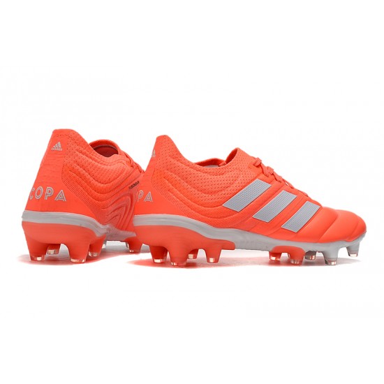 Kopačky Adidas Copa 20.1 FG Knitting oranžový Stříbrný 