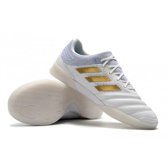 Kopačky Adidas Copa 20.1 IN Knitting MD Bílý Zlatý 