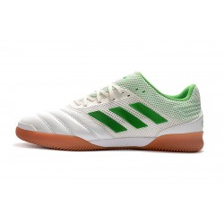 Kopačky Adidas Copa 20.1 IN Knitting Bílý Zelená 