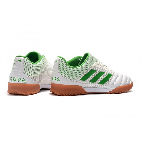 Kopačky Adidas Copa 20.1 IN Knitting Bílý Zelená 