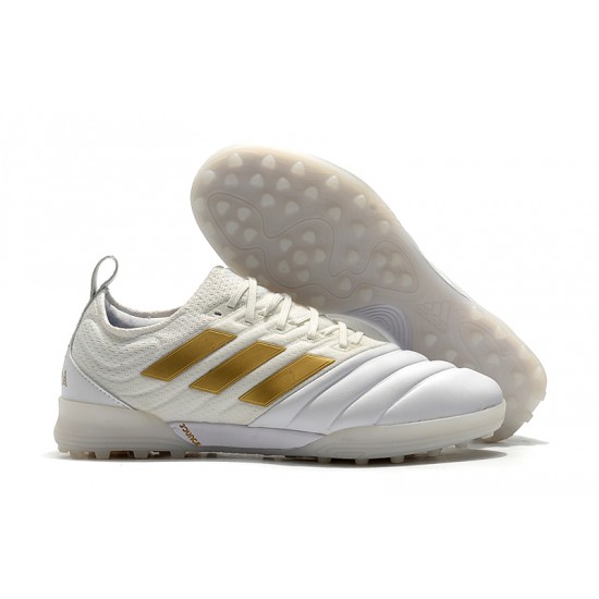 Kopačky Adidas Copa 20.1 TF Knitting MD Bílý Zlatý 