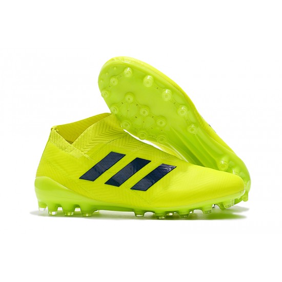 Kopačky Adidas Nemeziz 18 AG Bezcenný Neon Zelená Černá