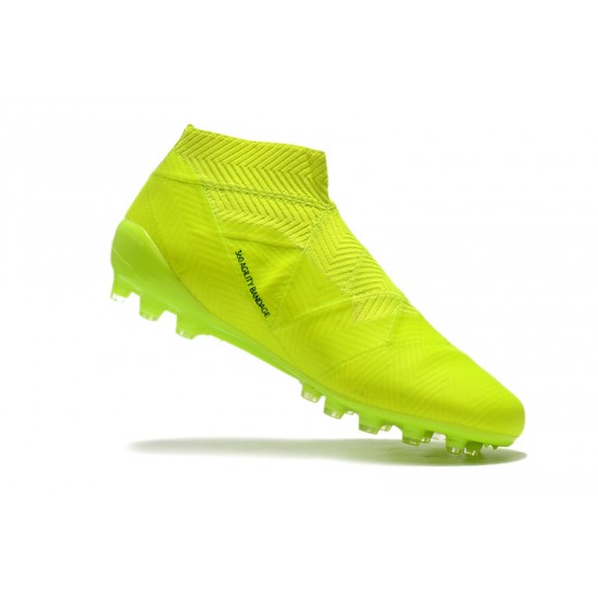 Kopačky Adidas Nemeziz 18 AG Bezcenný Neon Zelená Černá