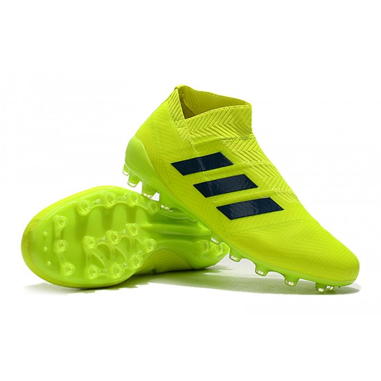 Kopačky Adidas Nemeziz 18 AG Bezcenný Neon Zelená Černá