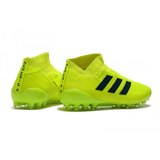 Kopačky Adidas Nemeziz 18 AG Bezcenný Neon Zelená Černá