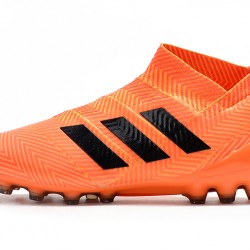 Kopačky Adidas Nemeziz 18 AG Bezcenný oranžový Černá