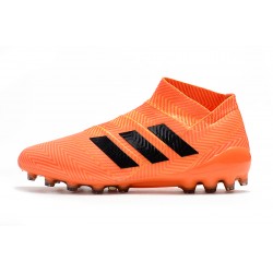 Kopačky Adidas Nemeziz 18 AG Bezcenný oranžový Černá