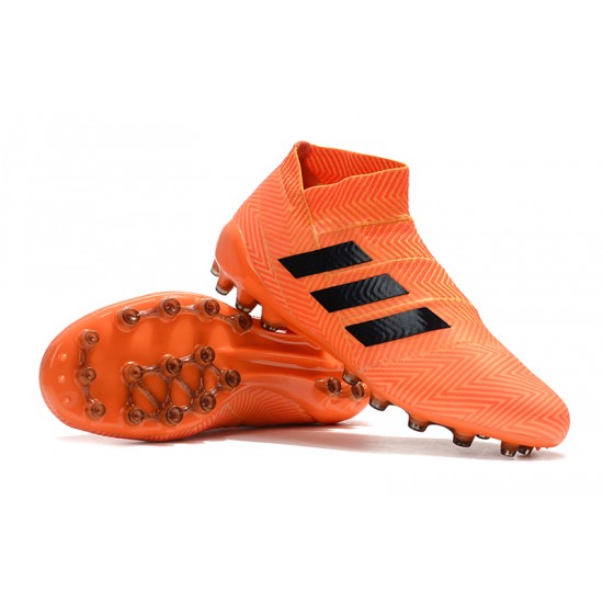 Kopačky Adidas Nemeziz 18 AG Bezcenný oranžový Černá