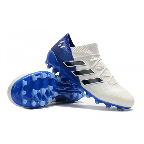 Kopačky Adidas Nemeziz 18 AG Bílý Modrý