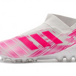 Kopačky Adidas Nemeziz 18 AG Bezcenný Bílý Růžový