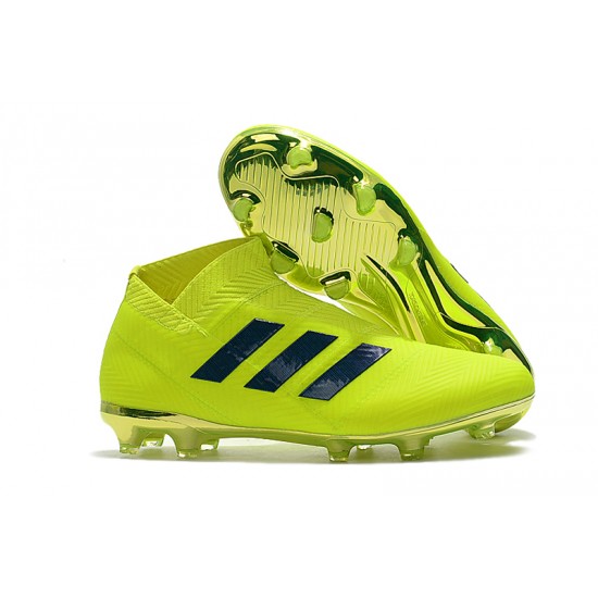 Kopačky Adidas Nemeziz 18 FG Bezcenný Neon Zelená Černá