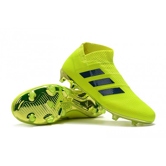 Kopačky Adidas Nemeziz 18 FG Bezcenný Neon Zelená Černá