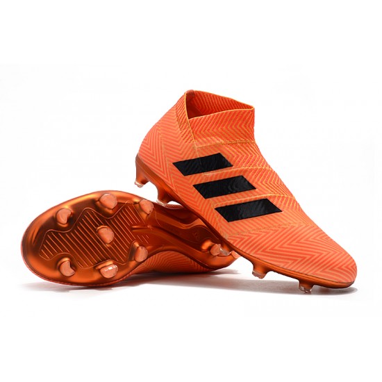 Kopačky Adidas Nemeziz 18 FG Bezcenný oranžový Černá