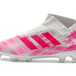 Kopačky Adidas Nemeziz 18 FG Bezcenný Bílý Růžový