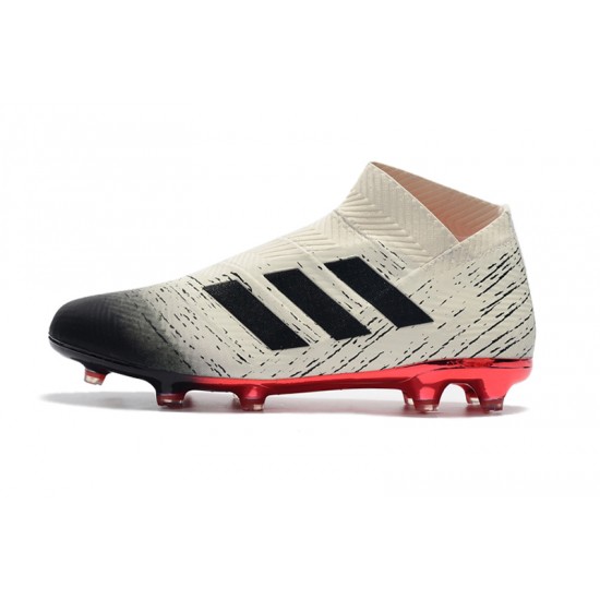 Kopačky Adidas Nemeziz 18 FG Bezcenný Bílý Červené Černá