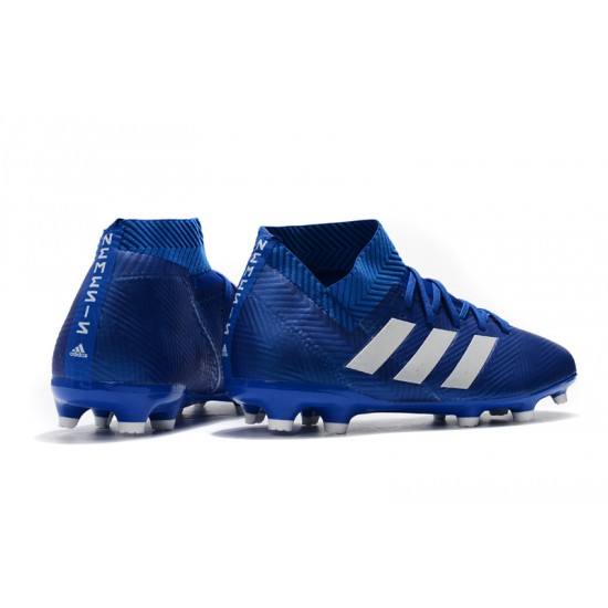 Kopačky Adidas Nemeziz 18.3 FG Modrý Bílý