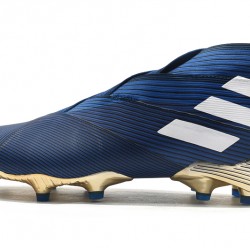 Kopačky Adidas Nemeziz 19 FG Modrý Bílý