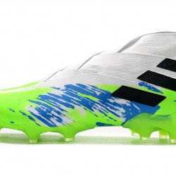 Kopačky Adidas Nemeziz 19 FG Bílý Zelená