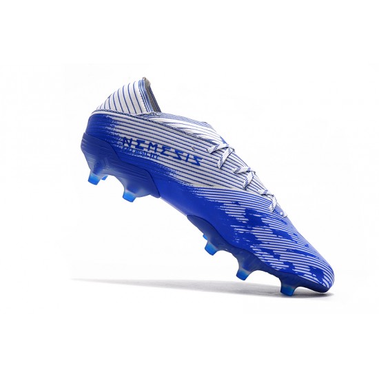 Kopačky Adidas Nemeziz 19.1 FG Bílý Modrý