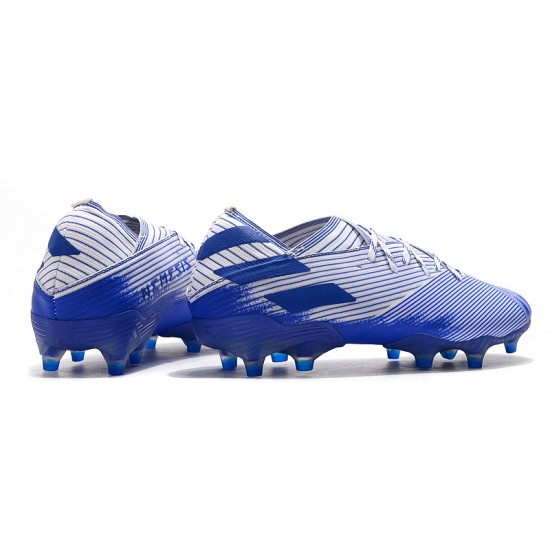 Kopačky Adidas Nemeziz 19.1 FG Bílý Modrý