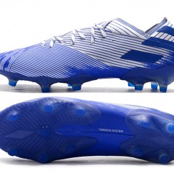 Kopačky Adidas Nemeziz 19.1 FG Bílý Modrý