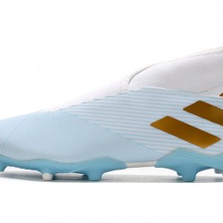 Kopačky Adidas Nemeziz 19.3  FG Bezcenný Bílý Modrý Zlatý