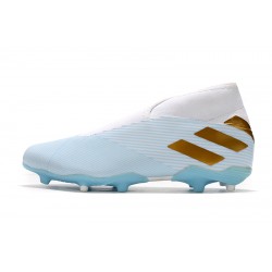 Kopačky Adidas Nemeziz 19.3  FG Bezcenný Bílý Modrý Zlatý