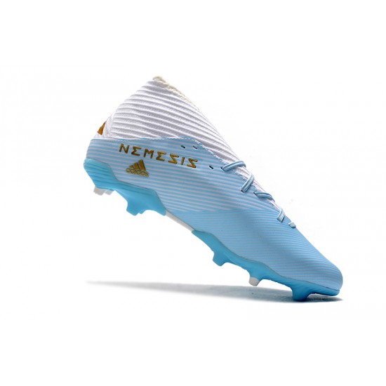 Kopačky Adidas Nemeziz 19.3  FG Bezcenný Bílý Modrý Zlatý