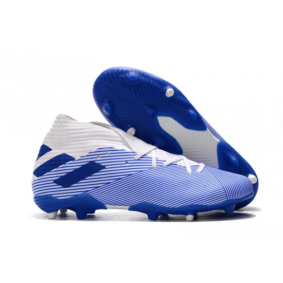 Kopačky Adidas Nemeziz 19.3  FG Bílý Modrý