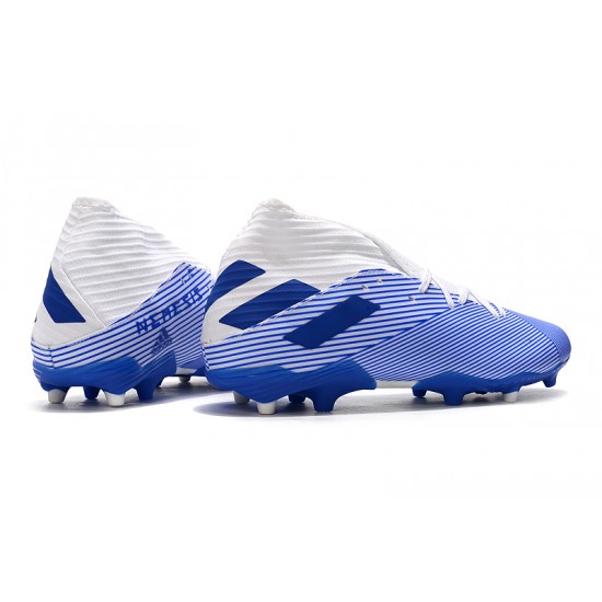 Kopačky Adidas Nemeziz 19.3  FG Bílý Modrý