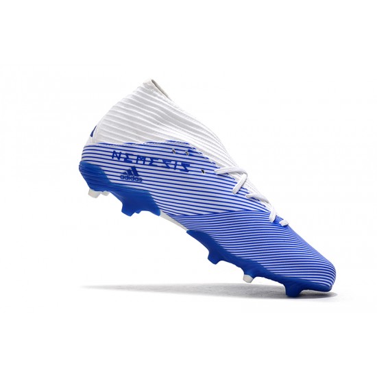 Kopačky Adidas Nemeziz 19.3  FG Bílý Modrý