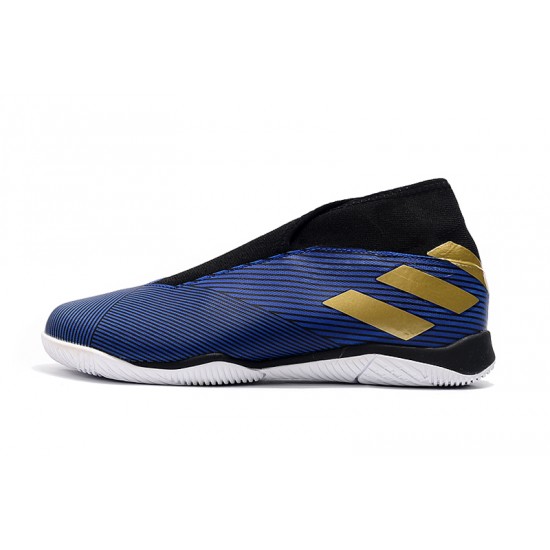 Kopačky Adidas Nemeziz 19.3 IN MD Modrý Zlatý