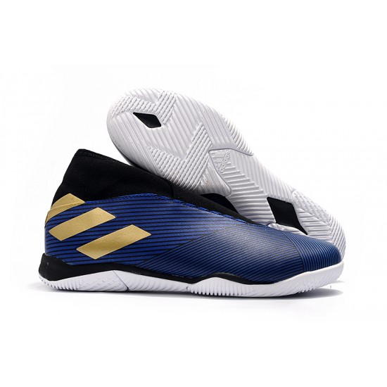 Kopačky Adidas Nemeziz 19.3 IN MD Modrý Zlatý