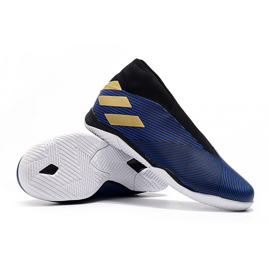 Kopačky Adidas Nemeziz 19.3 IN MD Modrý Zlatý