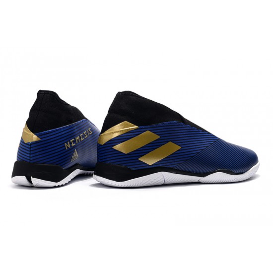 Kopačky Adidas Nemeziz 19.3 IN MD Modrý Zlatý