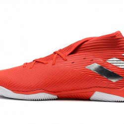 Kopačky Adidas Nemeziz 19.3 IN MD Červené Stříbrný