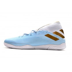 Kopačky Adidas Nemeziz 19.3 IN MD Bílý Modrý Zlatý