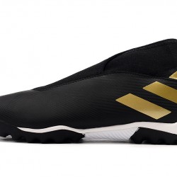 Kopačky Adidas Nemeziz 19.3 TF MD Černá Zlatý